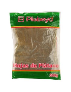 El Plebeyo Hojas de Platano 500 gm x 12